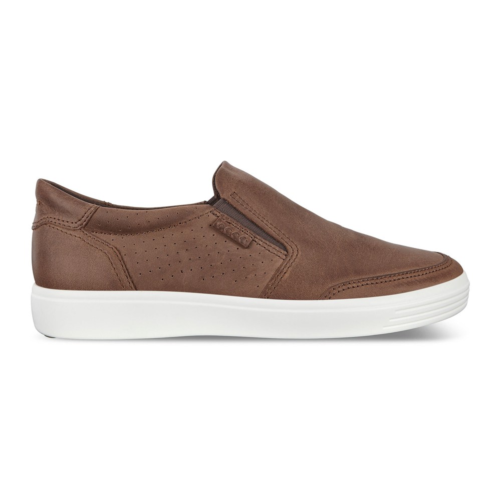 ECCO Mens Slip On Brown - Soft 7 Sneakerss - BSP-965807